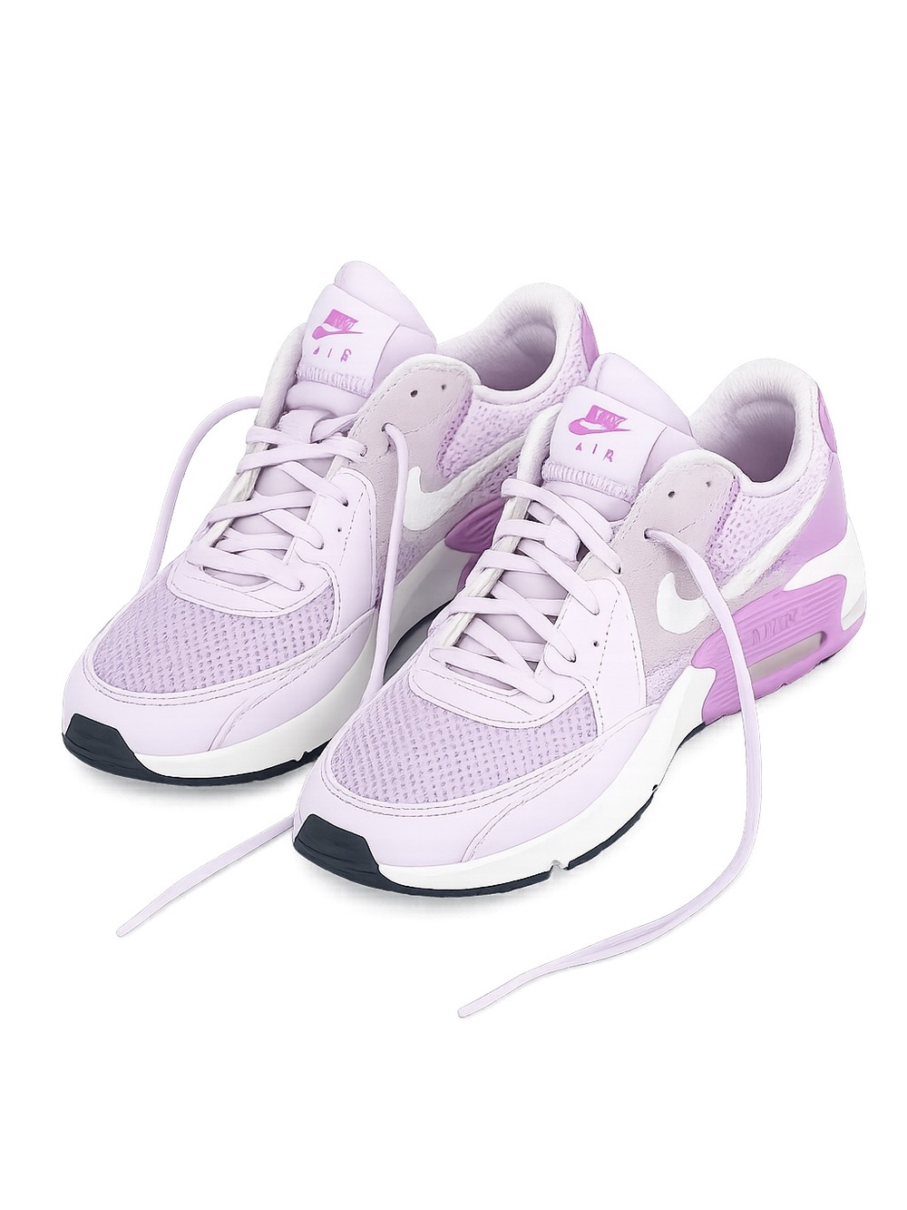 Nike Air Max sneakers featuring breathable mesh,light lavender size